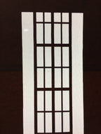 Antique Japanese Katagami Kimono Stencil Katazome Lattice Kanji Name C731