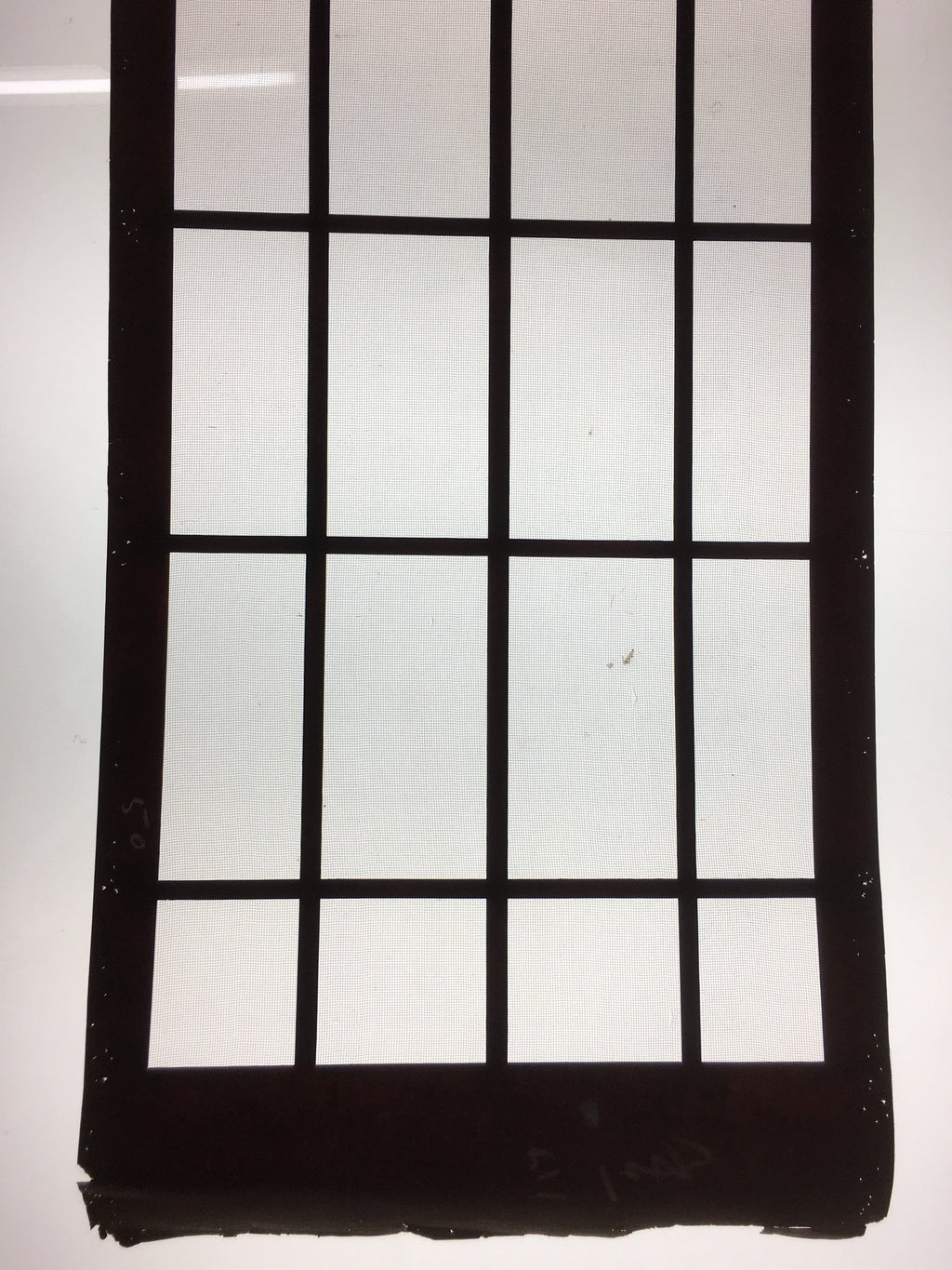 Antique Japanese Katagami Kimono Stencil Katazome Lattice Line C740