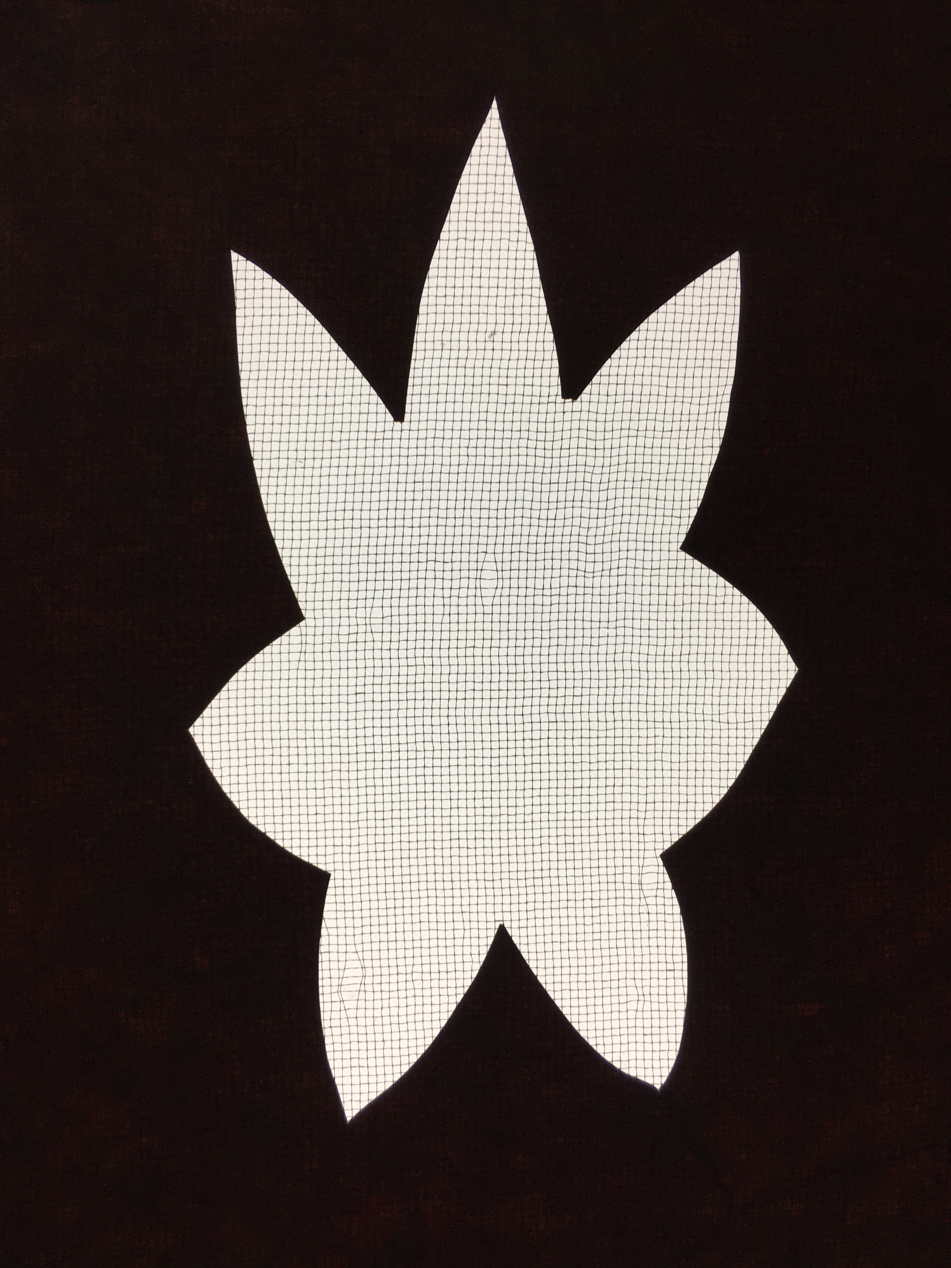 Antique Japanese Katagami Kimono Stencil Katazome Leaf Autumn Maple C765