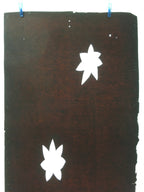 Antique Japanese Katagami Kimono Stencil Katazome Leaf Autumn Maple C765