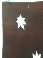 Antique Japanese Katagami Kimono Stencil Katazome Leaf Autumn Maple C766