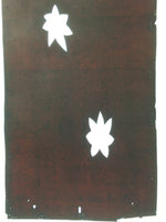 Antique Japanese Katagami Kimono Stencil Katazome Leaf Autumn Maple C766