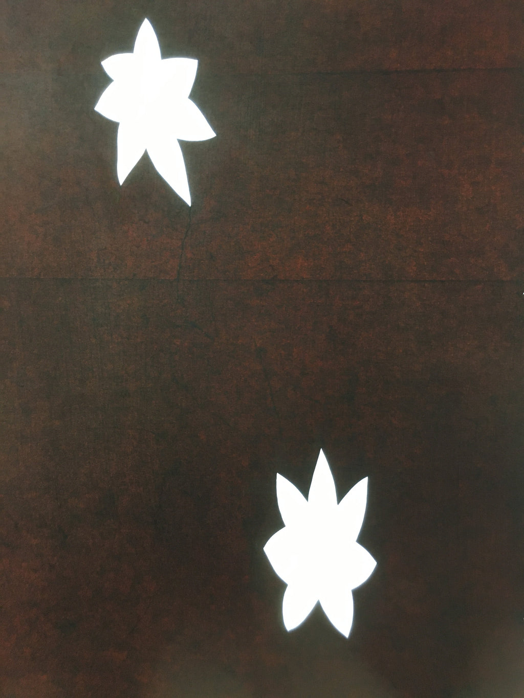 Antique Japanese Katagami Kimono Stencil Katazome Leaf Autumn Maple C766