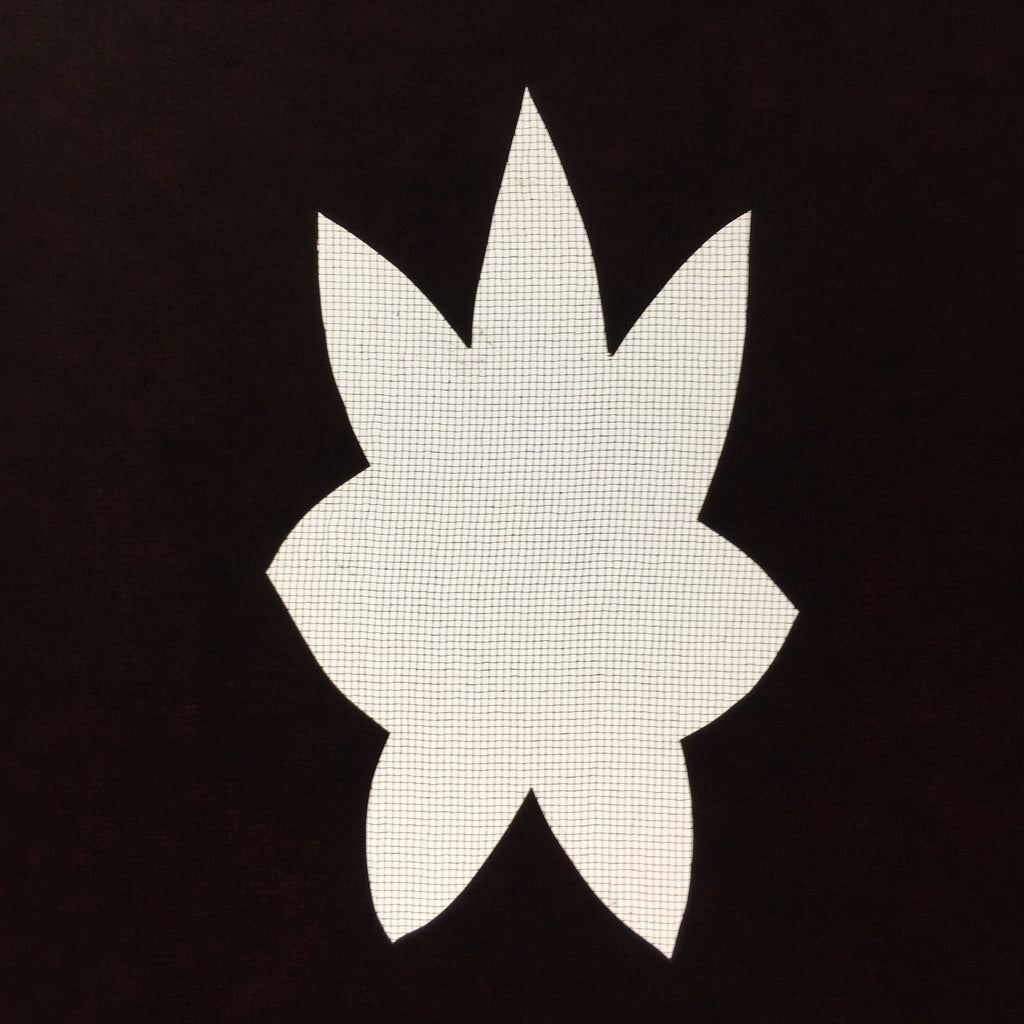 Antique Japanese Katagami Kimono Stencil Katazome Leaf Autumn Maple C766