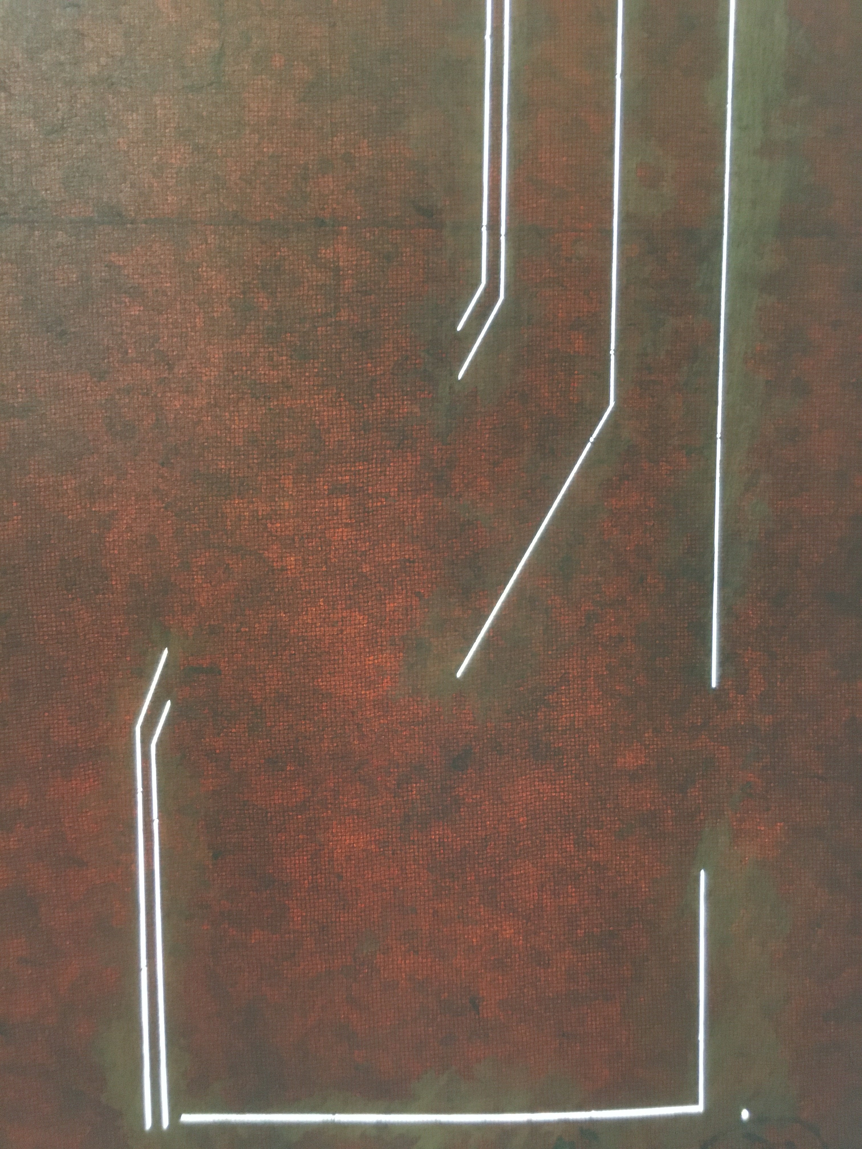 Antique Japanese Katagami Kimono Stencil Katazome Line Abstract C756