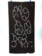 Antique Japanese Katagami Kimono Stencil Katazome Line Abstract C763