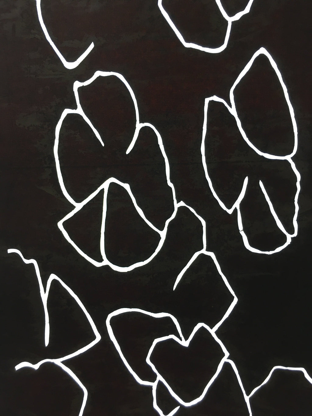 Antique Japanese Katagami Kimono Stencil Katazome Line Abstract C763