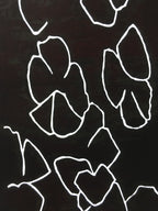 Antique Japanese Katagami Kimono Stencil Katazome Line Abstract C763