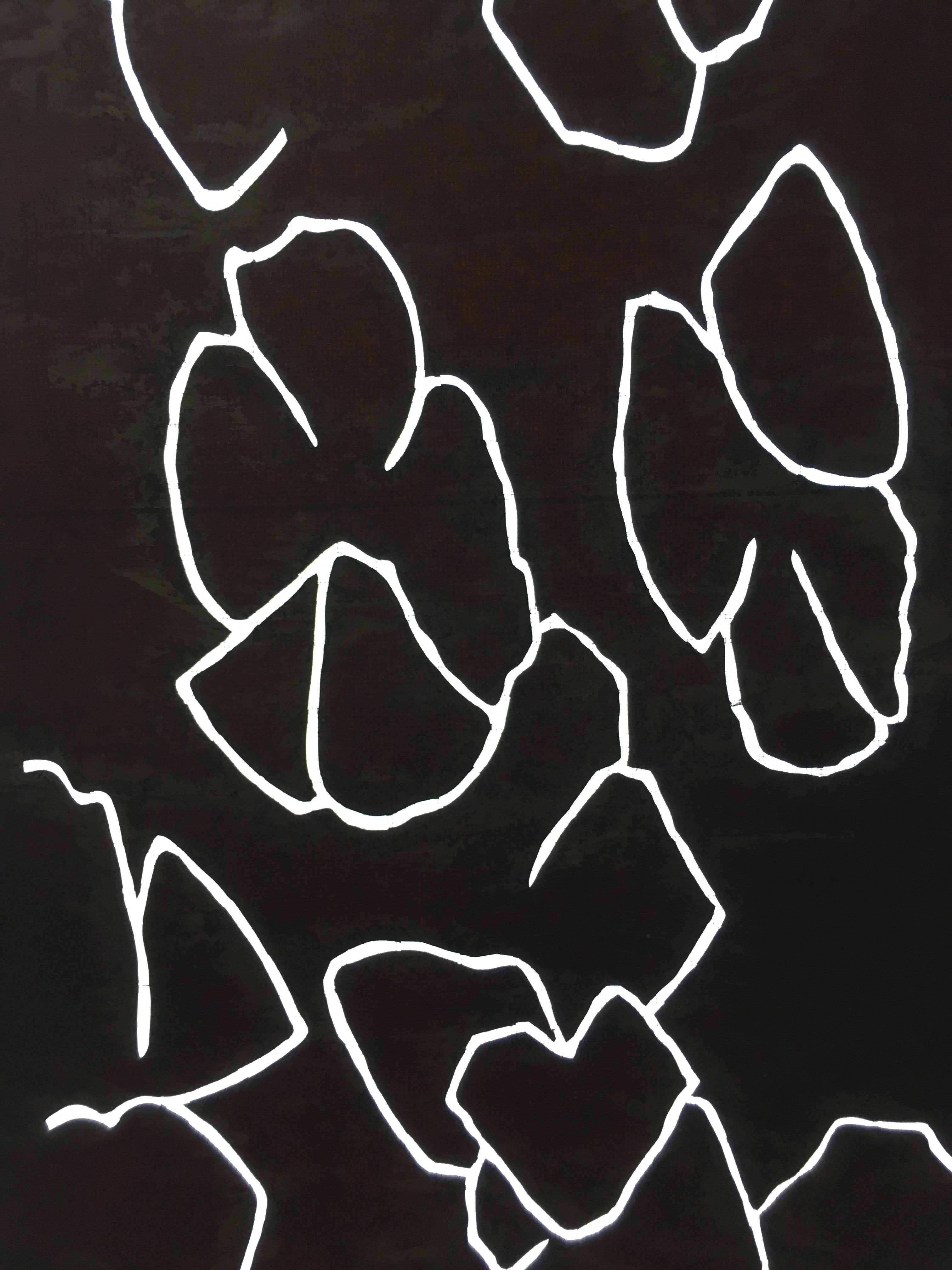 Antique Japanese Katagami Kimono Stencil Katazome Line Abstract C763