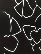 Antique Japanese Katagami Kimono Stencil Katazome Line Abstract C763