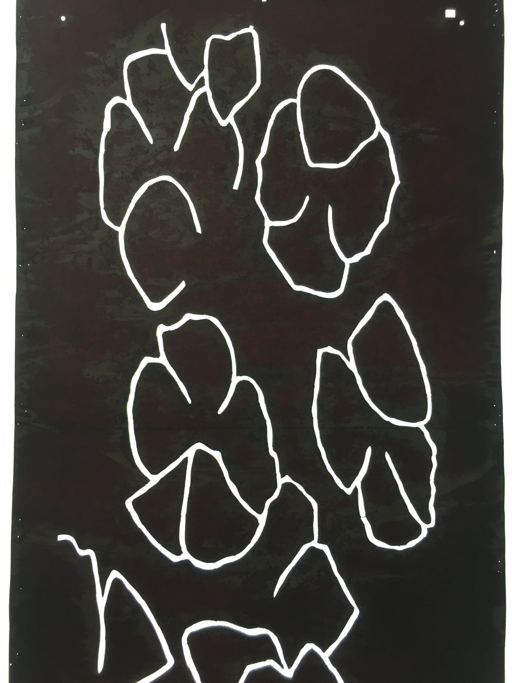 Antique Japanese Katagami Kimono Stencil Katazome Line Abstract C763