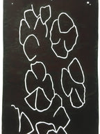 Antique Japanese Katagami Kimono Stencil Katazome Line Abstract C763