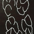 Antique Japanese Katagami Kimono Stencil Katazome Line Abstract C763
