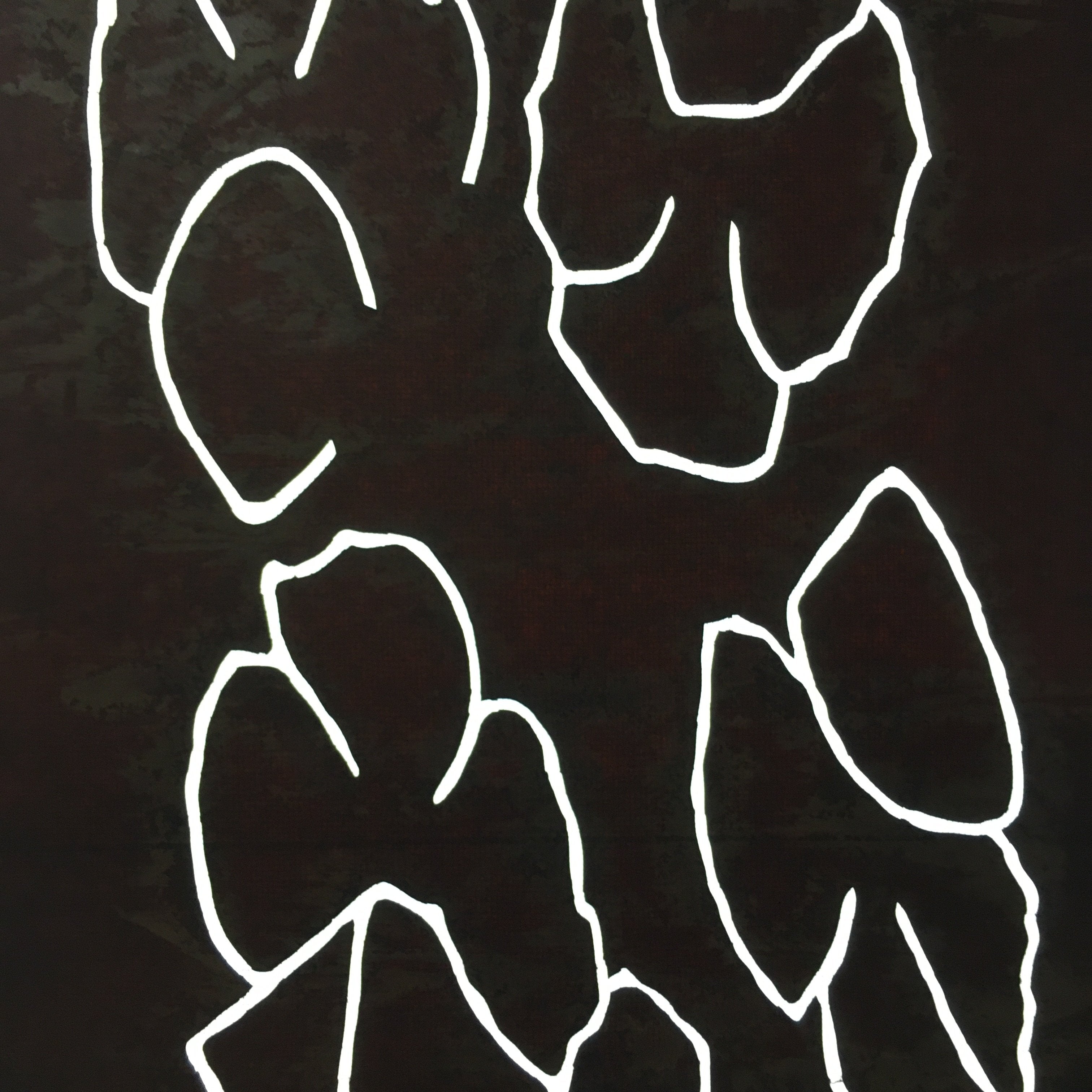 Antique Japanese Katagami Kimono Stencil Katazome Line Abstract C763