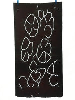 Antique Japanese Katagami Kimono Stencil Katazome Line Abstract C764