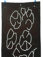 Antique Japanese Katagami Kimono Stencil Katazome Line Abstract C764