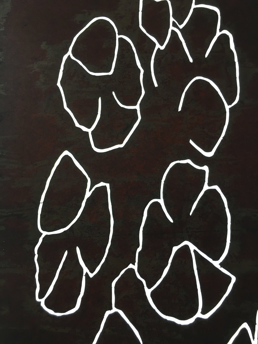 Antique Japanese Katagami Kimono Stencil Katazome Line Abstract C764