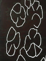 Antique Japanese Katagami Kimono Stencil Katazome Line Abstract C764