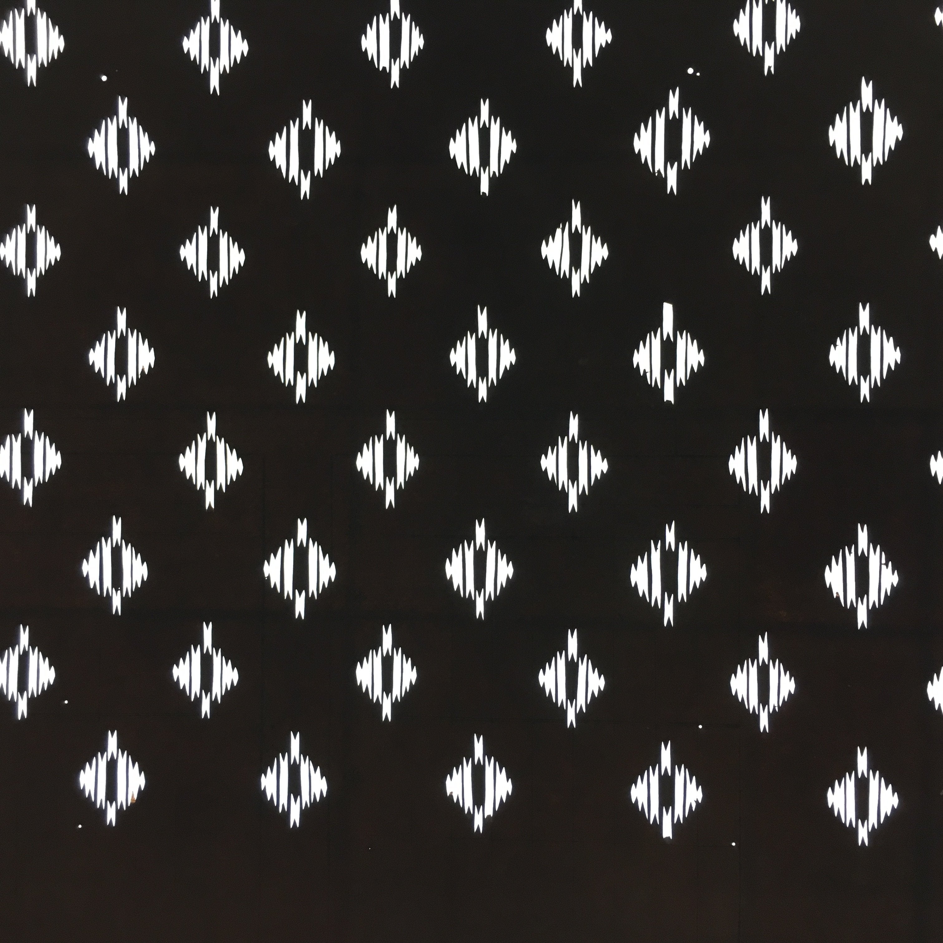 Antique Japanese Katagami Kimono Stencil Katazome Meiji Abstract Design 4Y283