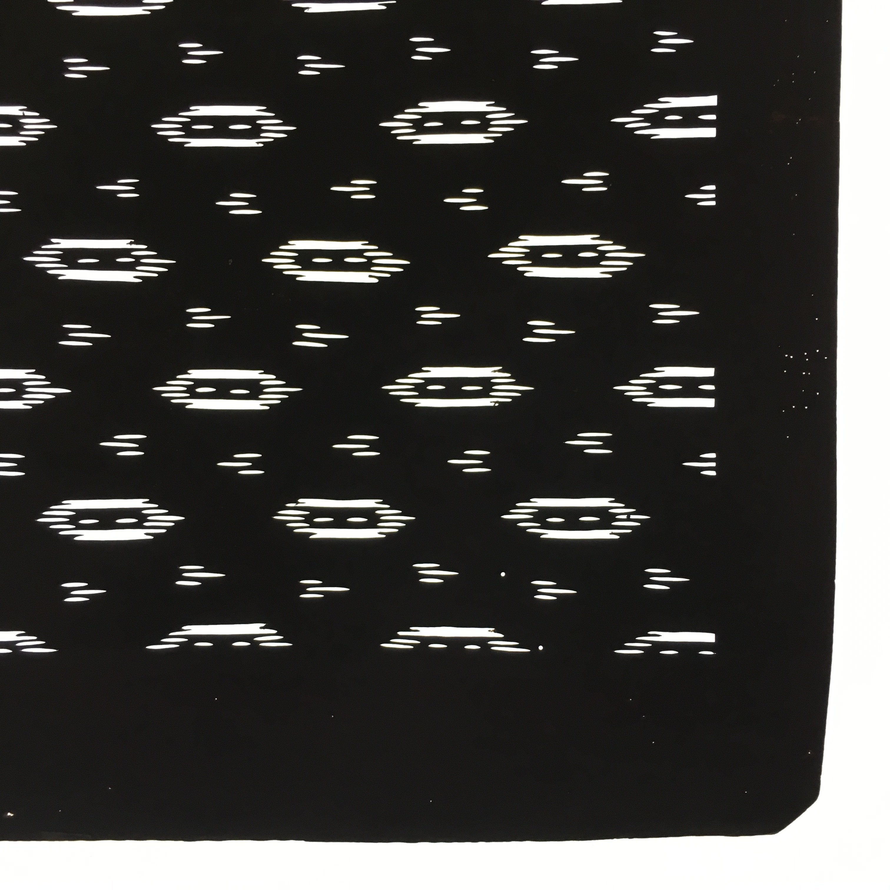 Antique Japanese Katagami Kimono Stencil Katazome Meiji Abstract Design 4Y338