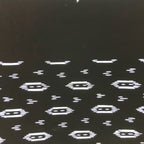 Antique Japanese Katagami Kimono Stencil Katazome Meiji Abstract Design 4Y338