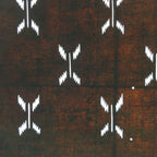 Antique Japanese Katagami Kimono Stencil Katazome Meiji Abstract Design 4Y341
