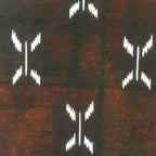 Antique Japanese Katagami Kimono Stencil Katazome Meiji Abstract Design 4Y341