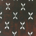 Antique Japanese Katagami Kimono Stencil Katazome Meiji Abstract Design 4Y341