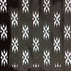 Antique Japanese Katagami Kimono Stencil Katazome Meiji Abstract Design 4Y342