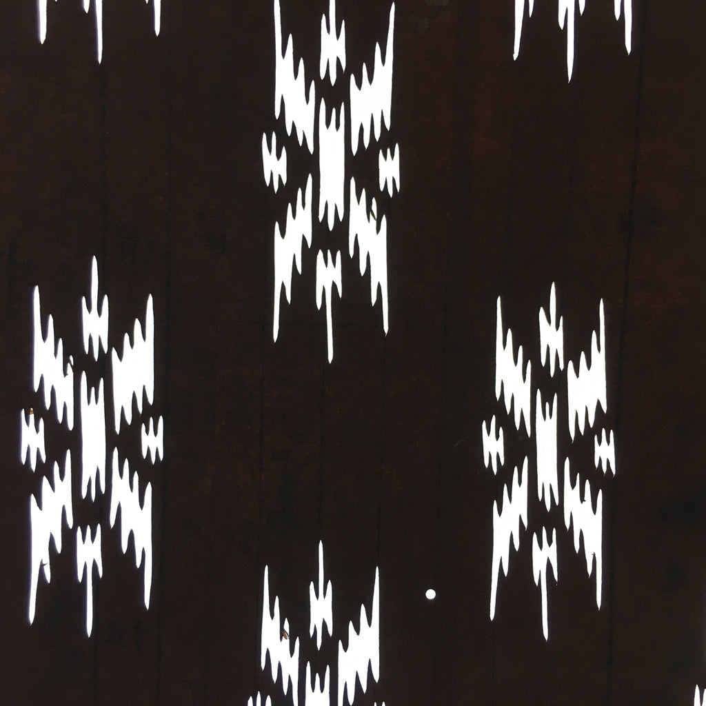 Antique Japanese Katagami Kimono Stencil Katazome Meiji Abstract Design 4Y342