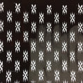 Antique Japanese Katagami Kimono Stencil Katazome Meiji Abstract Design 4Y342