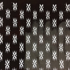 Antique Japanese Katagami Kimono Stencil Katazome Meiji Abstract Design 4Y342