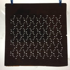 Antique Japanese Katagami Kimono Stencil Katazome Meiji Abstract Design 4Y345