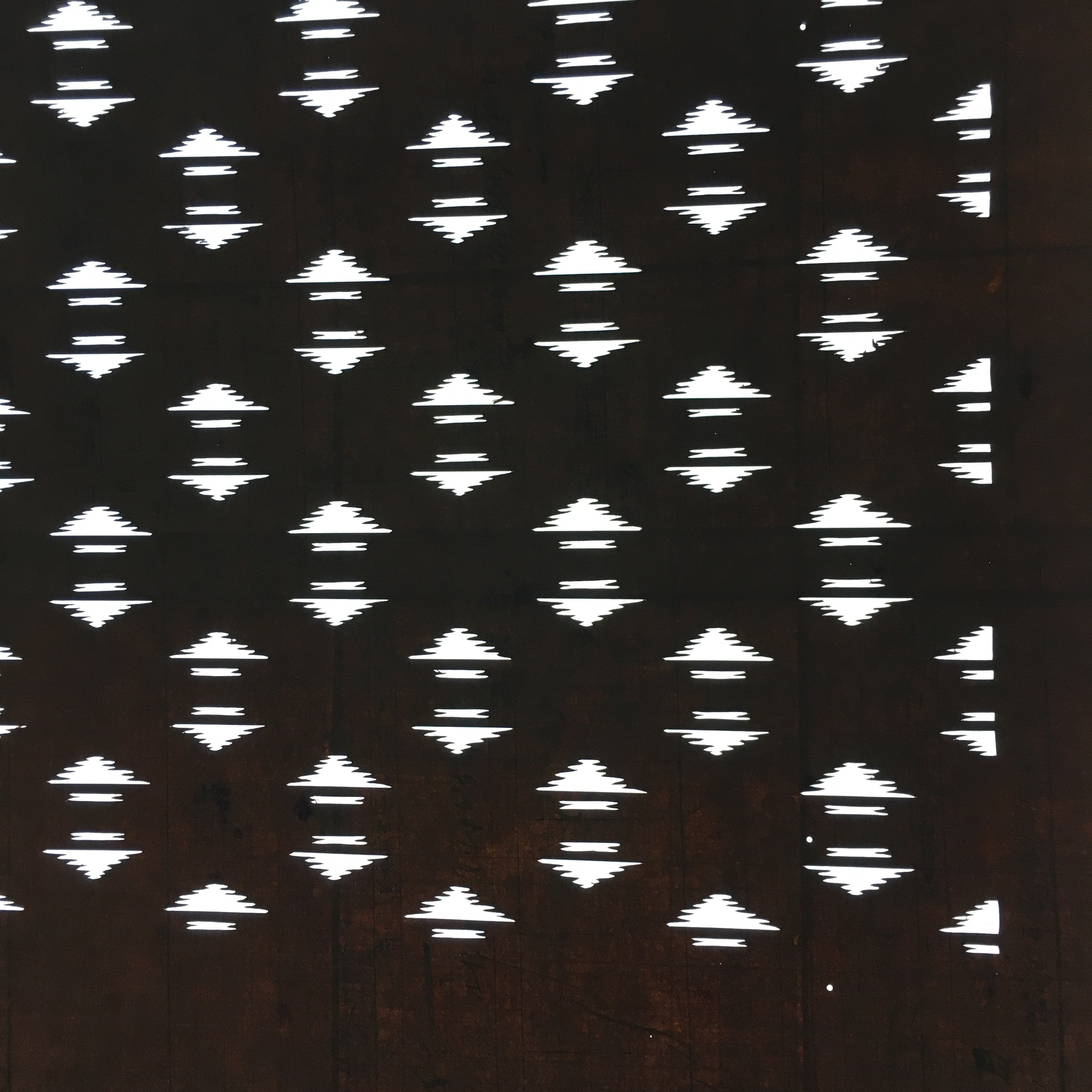Antique Japanese Katagami Kimono Stencil Katazome Meiji Abstract Design 4Y354