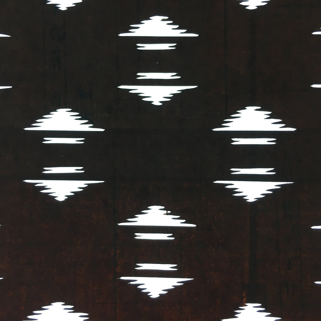 Antique Japanese Katagami Kimono Stencil Katazome Meiji Abstract Design 4Y354