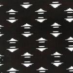 Antique Japanese Katagami Kimono Stencil Katazome Meiji Abstract Design 4Y357