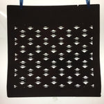 Antique Japanese Katagami Kimono Stencil Katazome Meiji Abstract Design 4Y357