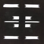 Antique Japanese Katagami Kimono Stencil Katazome Meiji Abstract Design 4Y361