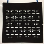 Antique Japanese Katagami Kimono Stencil Katazome Meiji Abstract Design 4Y361