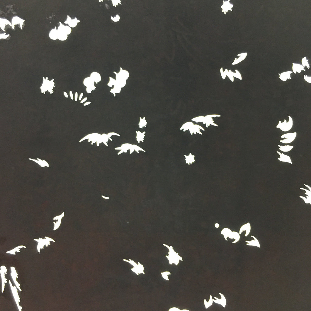 Antique Japanese Katagami Kimono Stencil Katazome Meiji Abstract Design 4Y388