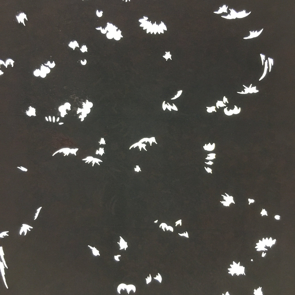 Antique Japanese Katagami Kimono Stencil Katazome Meiji Abstract Design 4Y388