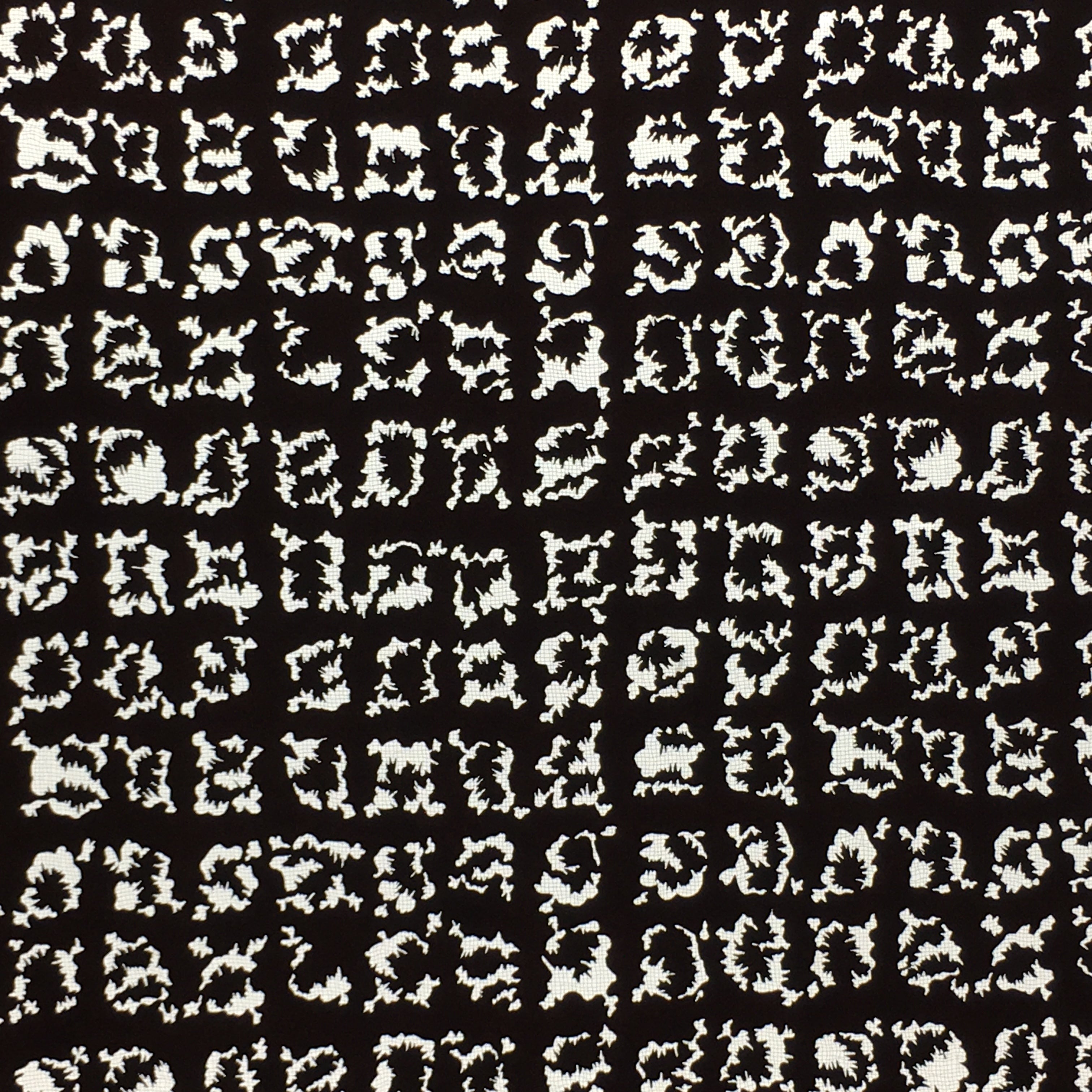 Antique Japanese Katagami Kimono Stencil Katazome Meiji Abstract Design 4Y415