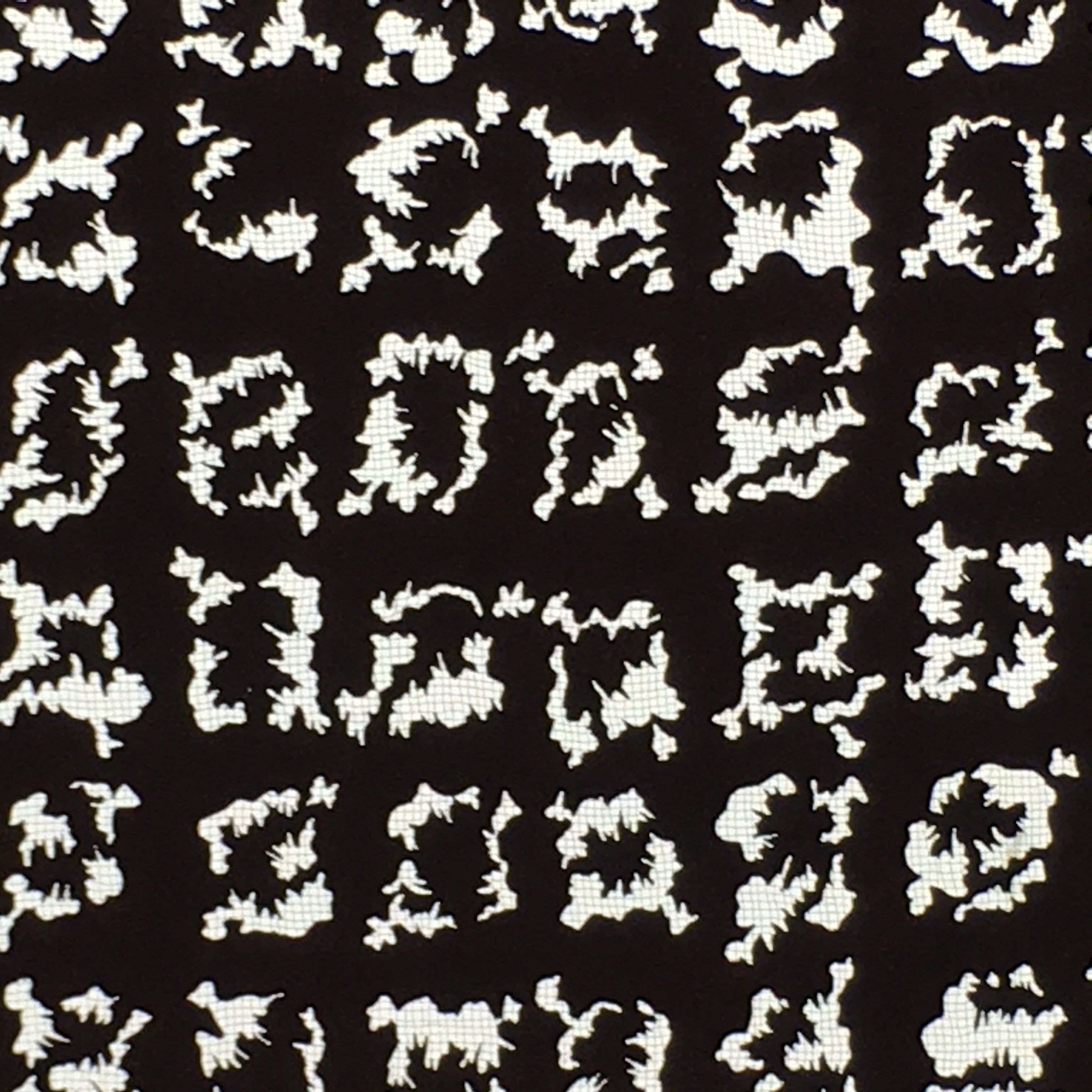 Antique Japanese Katagami Kimono Stencil Katazome Meiji Abstract Design 4Y415