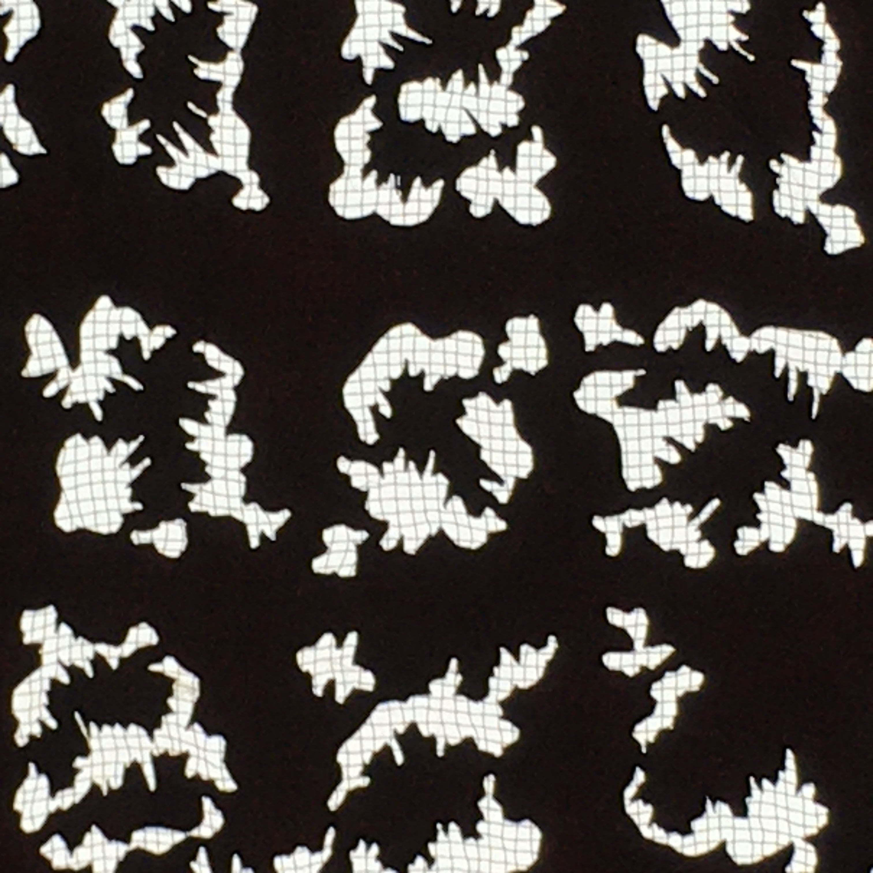 Antique Japanese Katagami Kimono Stencil Katazome Meiji Abstract Design 4Y415