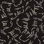 Antique Japanese Katagami Kimono Stencil Katazome Meiji Abstract Design 4Y417