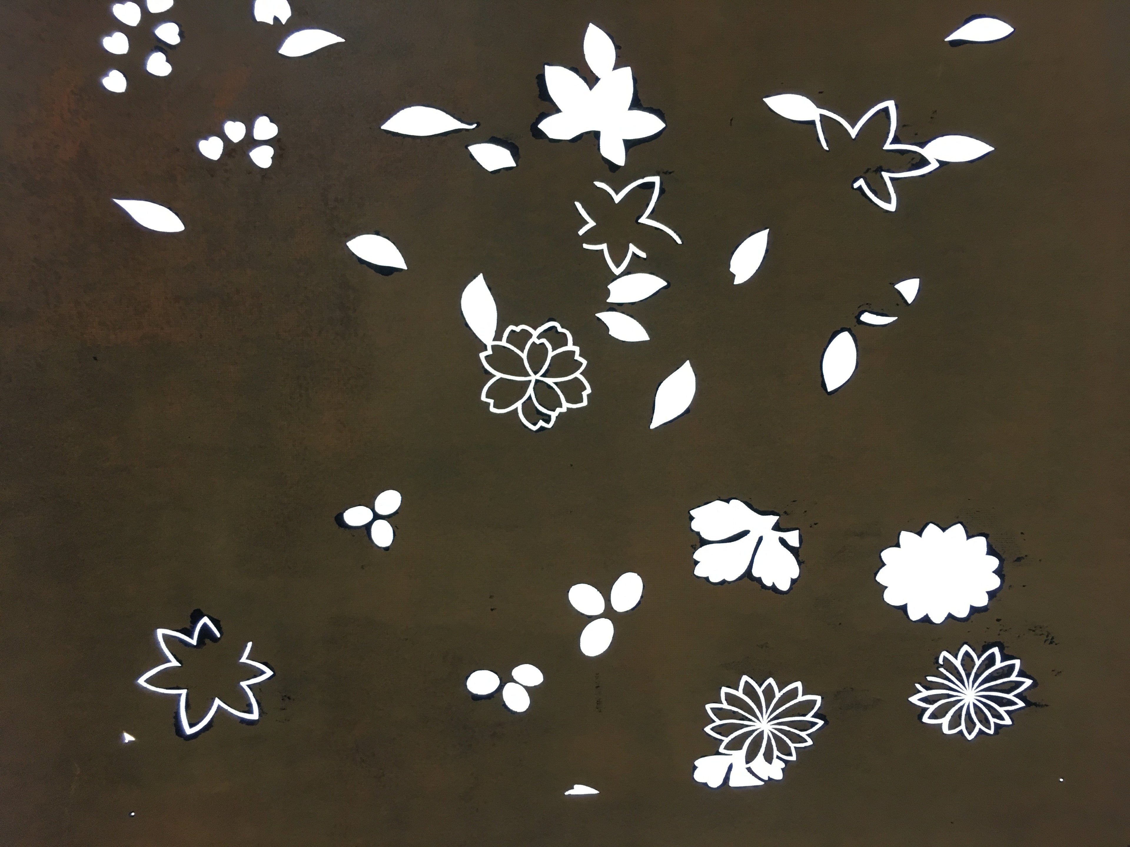 Antique Japanese Katagami Kimono Stencil Katazome Meiji Abstract Design C433