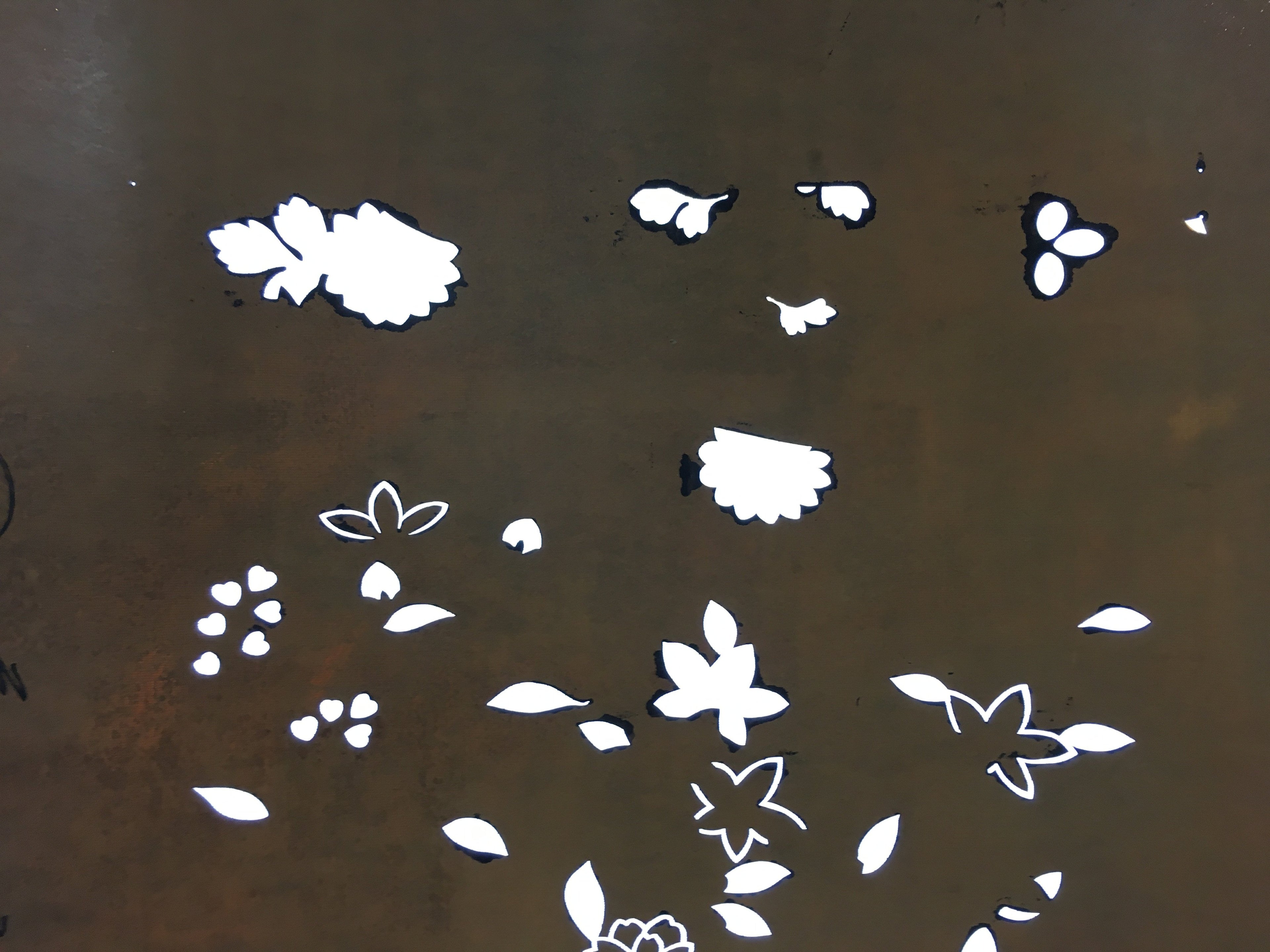 Antique Japanese Katagami Kimono Stencil Katazome Meiji Abstract Design C433