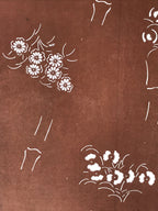 Antique Japanese Katagami Kimono Stencil Katazome Meiji Bamboo Design 4Y447