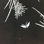Antique Japanese Katagami Kimono Stencil Katazome Meiji Butterfly Design 4Y334