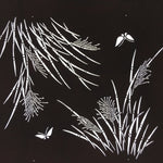 Antique Japanese Katagami Kimono Stencil Katazome Meiji Butterfly Design 4Y334